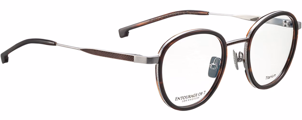 Entourage Of 7 Titanium Robbie-201M Glasses Side View