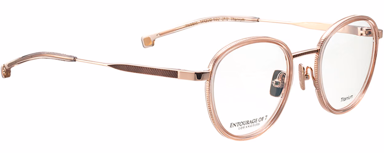 Entourage Of 7 Titanium Robbie-610 Glasses Side View