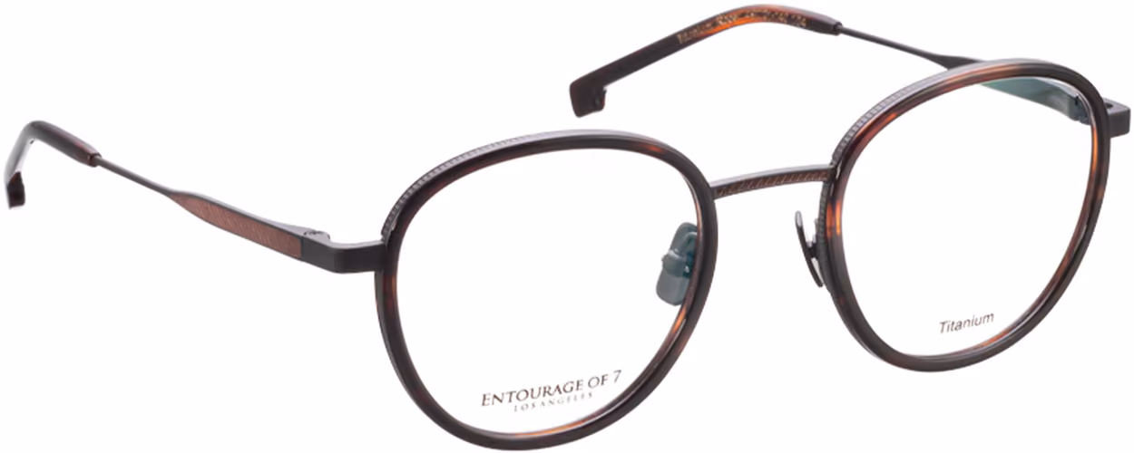 Entourage Of 7 Titanium Roger-104 Glasses Side View