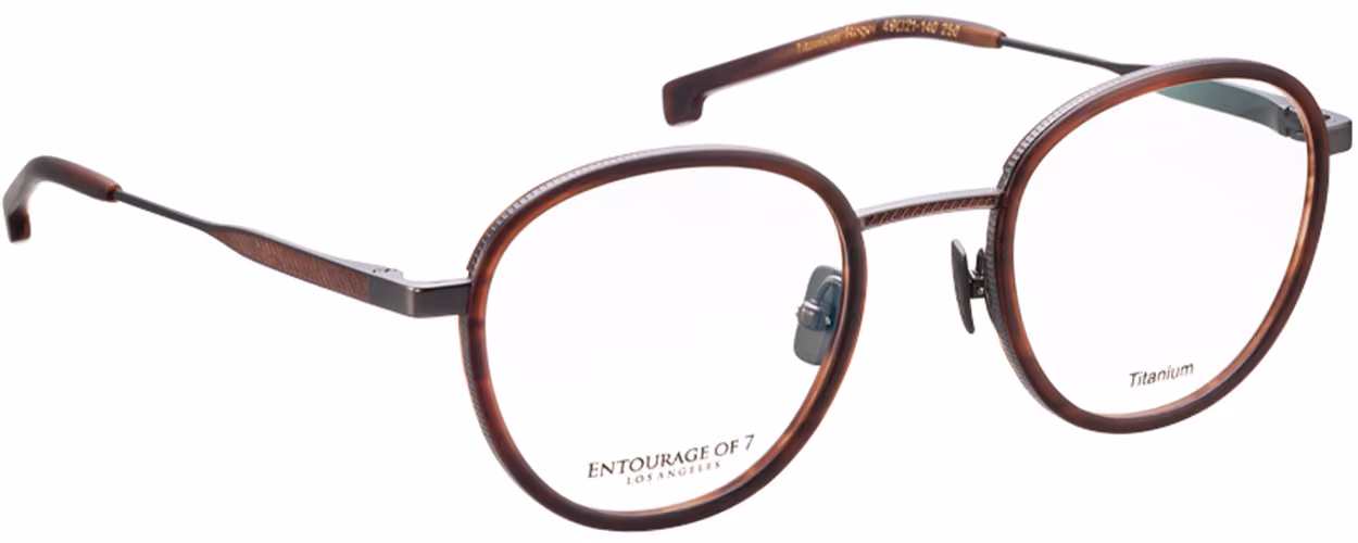 Entourage Of 7 Titanium Roger-250 Glasses Side View