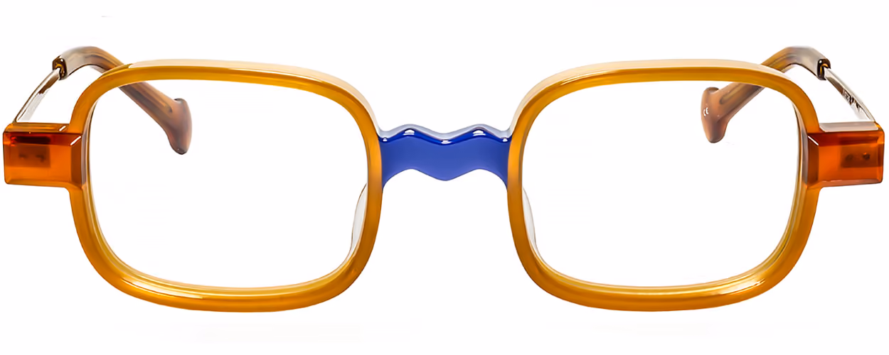 Albert I'mStein Zigzag 3 - C4 Glasses Front View From Eyedeal Vision
