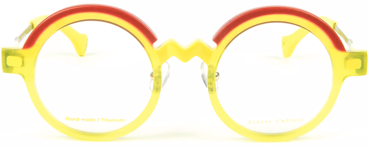 Albert I'mStein Zigzag 1 - Neon 2 Glasses Front View From Eyedeal Vision