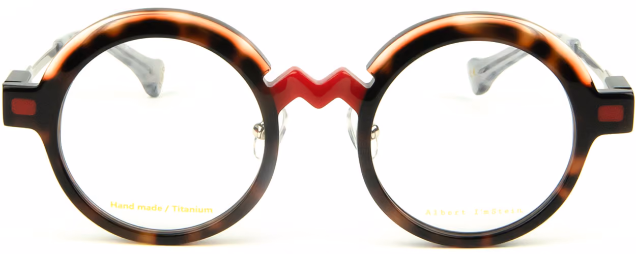 Albert I'mStein Zigzag 1 - C7 Glasses Front View From Eyedeal Vision