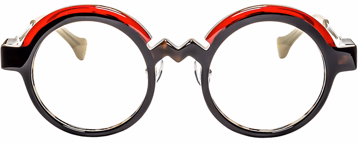 Albert I'mStein Zigzag 1 - C12 Glasses Front View From Eyedeal Vision