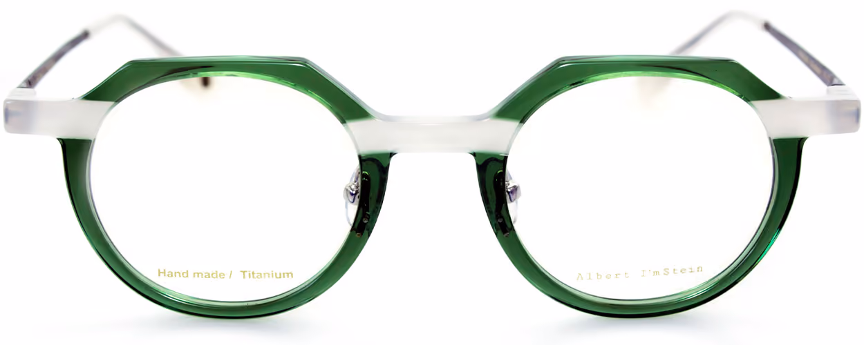 Albert I'mStein Champagne - C6 Glasses Front View From Eyedeal Vision