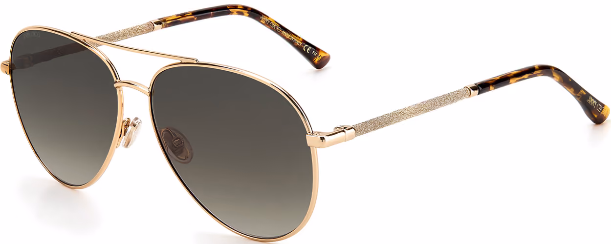 Jimmy Choo - Feminine - DEVAN S59E06J Sunglasses Side View From Eyedeal Vision