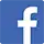 Facebook icon i blått og hvitt