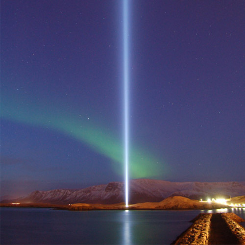 Imagine Peace Tower Illuminated