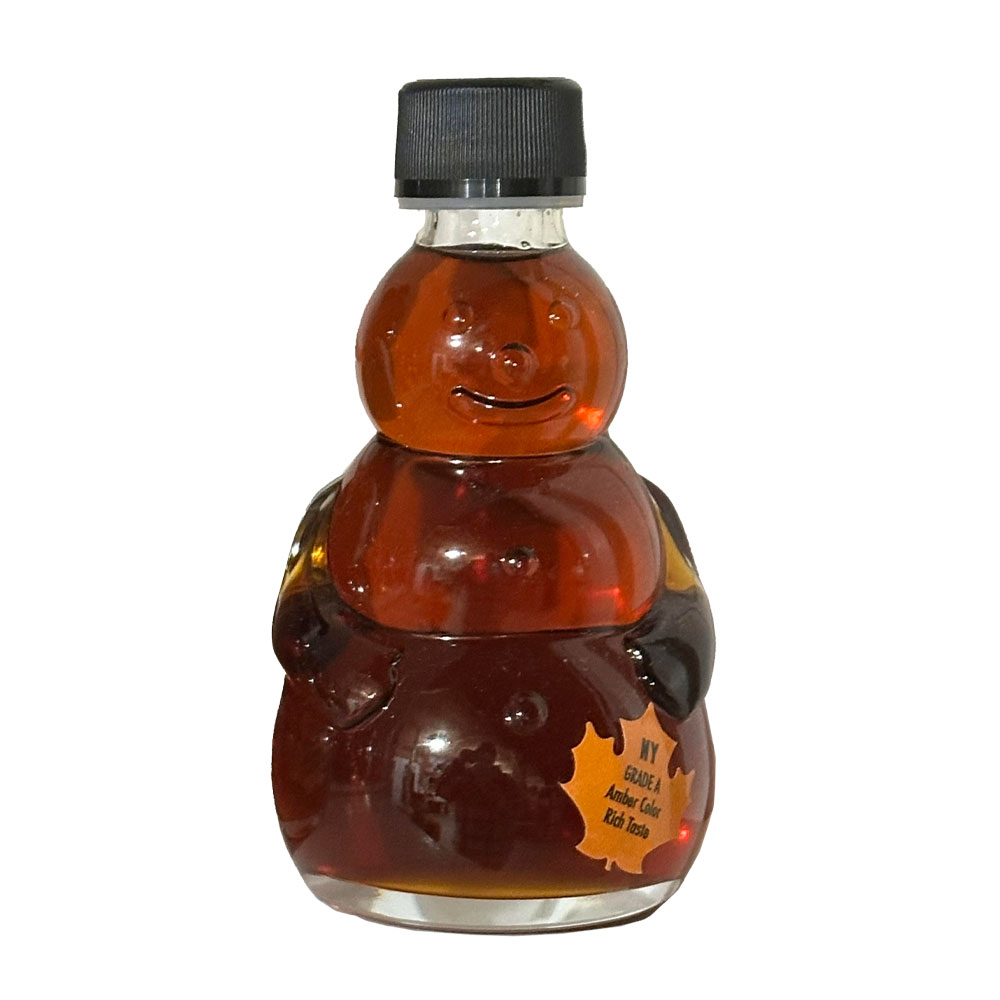 Bechard's PURE Maple Syrup Decorative Glass Snowman