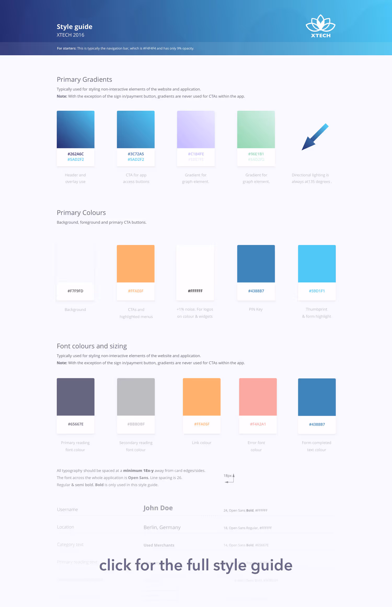 Mobile app UX / UI (within style guide)