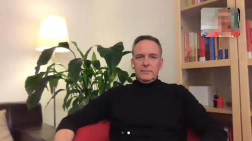 Szene aus einer Online-Mediation