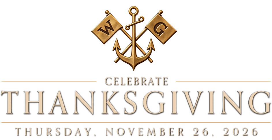 Happy Thanksgiving, Celebrate with us Thursday, November 26, 2026 at Water Grill