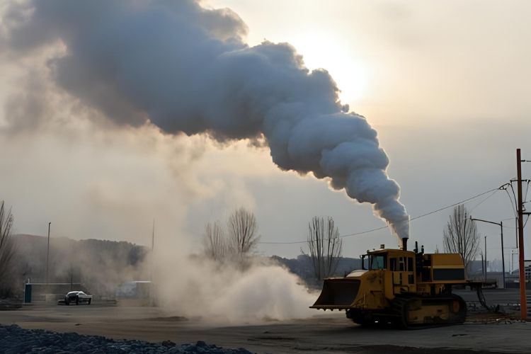 Le naphtalène est souvent produit sur les grands chantiers de construction et lors de la combustion de bois, de charbon ou de pétrole.