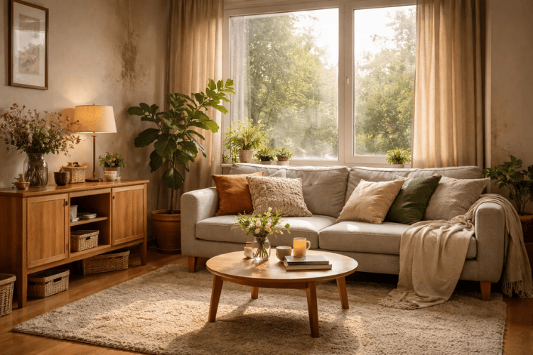 Au printemps aussi, il est important de surveiller le taux d'humidité. Contrôlez facilement le taux d'humidité avec air-Q.