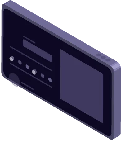 Car controls, directions, and entertainment by touch or voice.