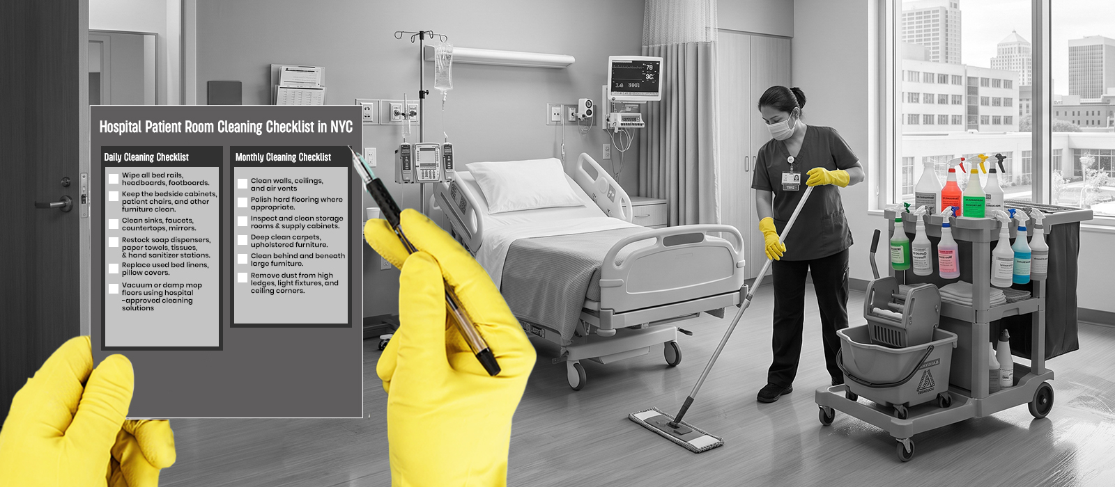 Hospital Patient Room Cleaning Checklist in NYC: A Complete Guide