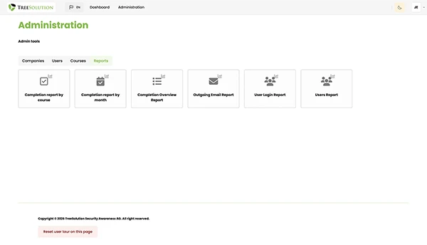 Awareness Academy product screen example