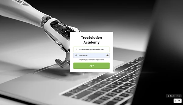 Awareness Academy product screen example