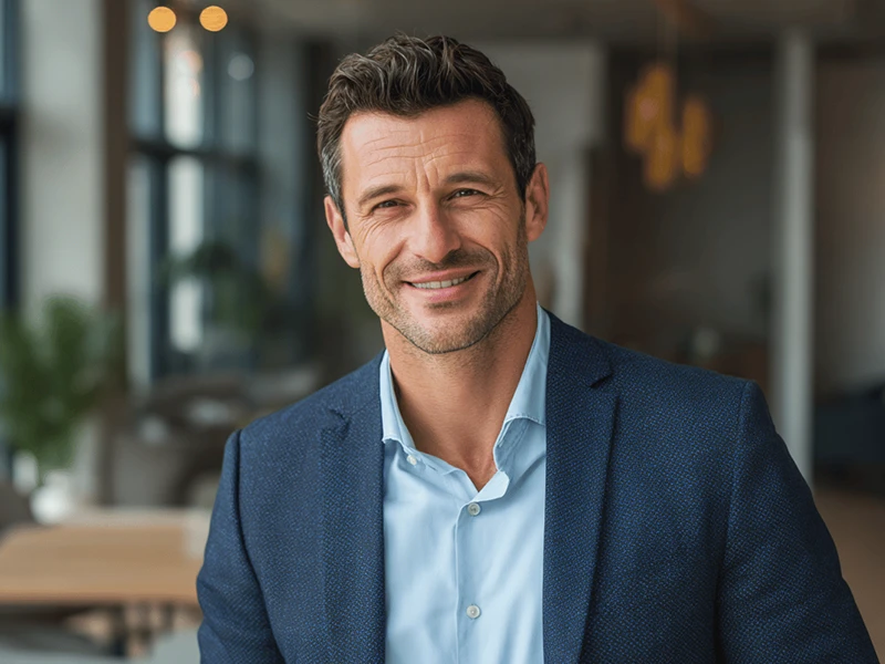 Beispielbild eines Mannes in Business-Casual-Kleidung