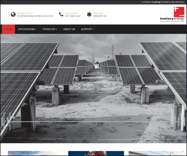Battery Energy Power Solutions website