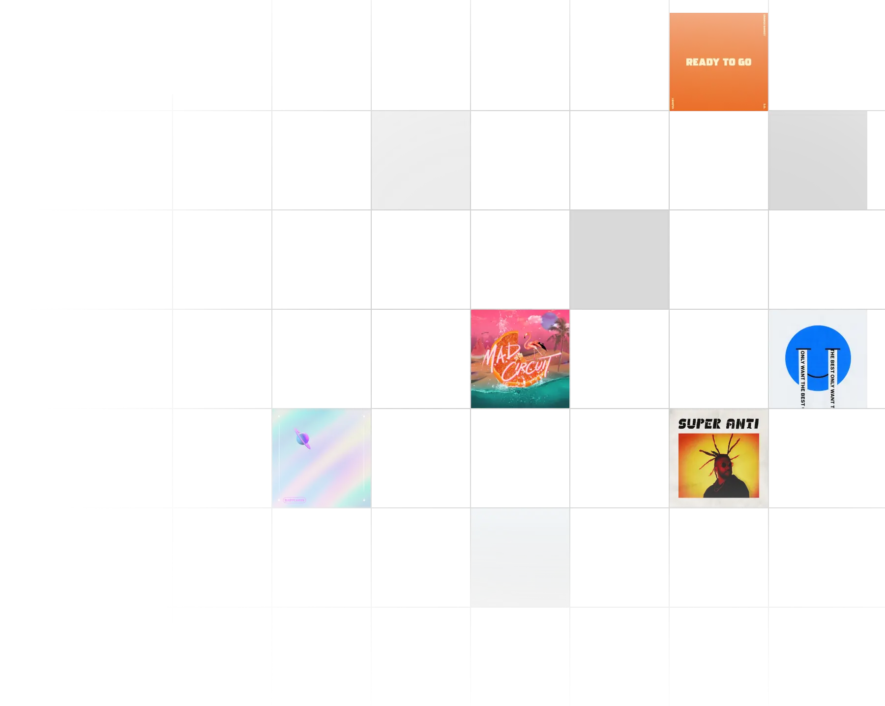Collage of album artwork by Musicbed artists