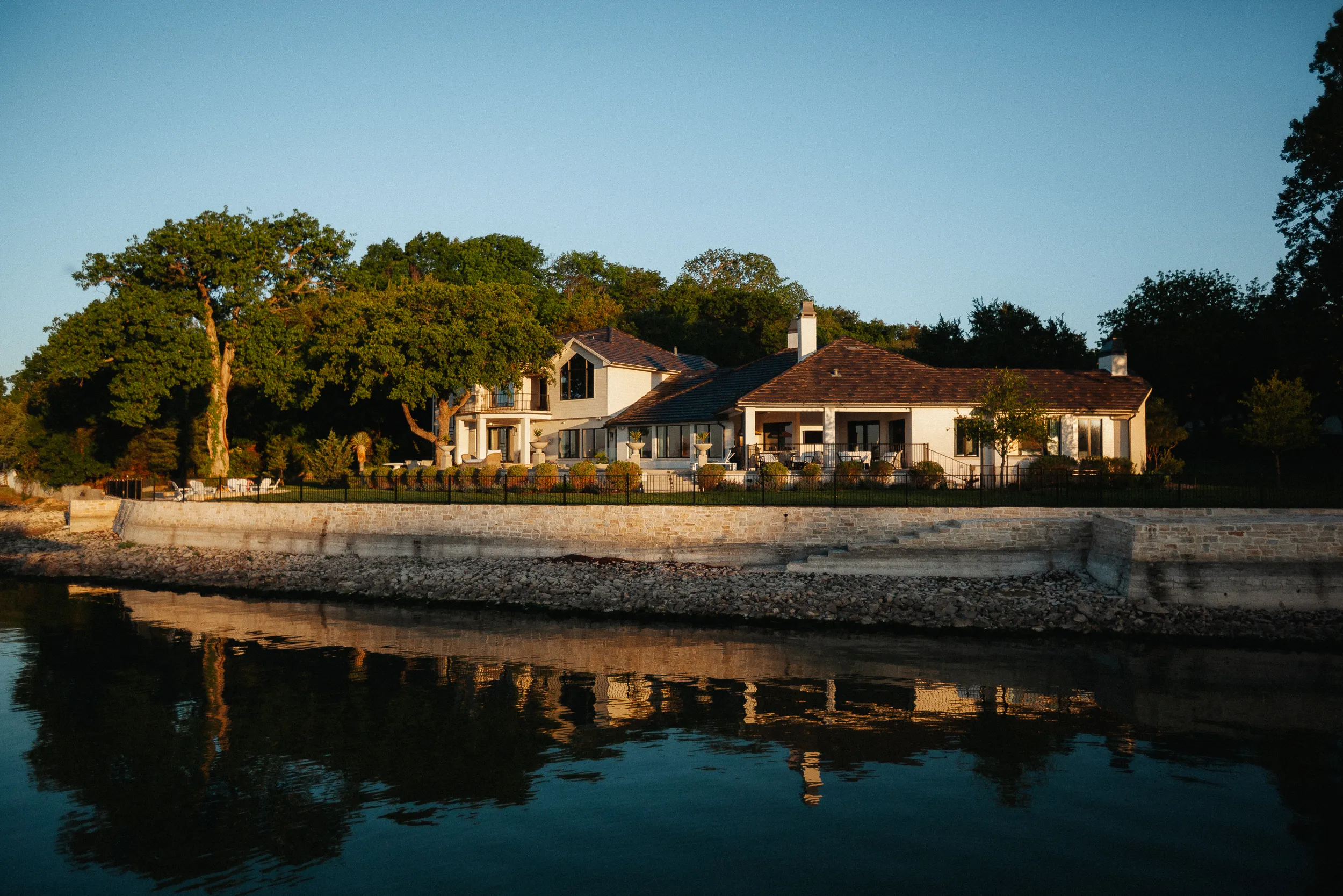 An House at lake side