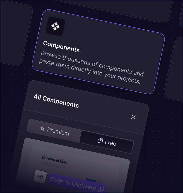 Screenshot Flowbase Chrome Extension showing components
