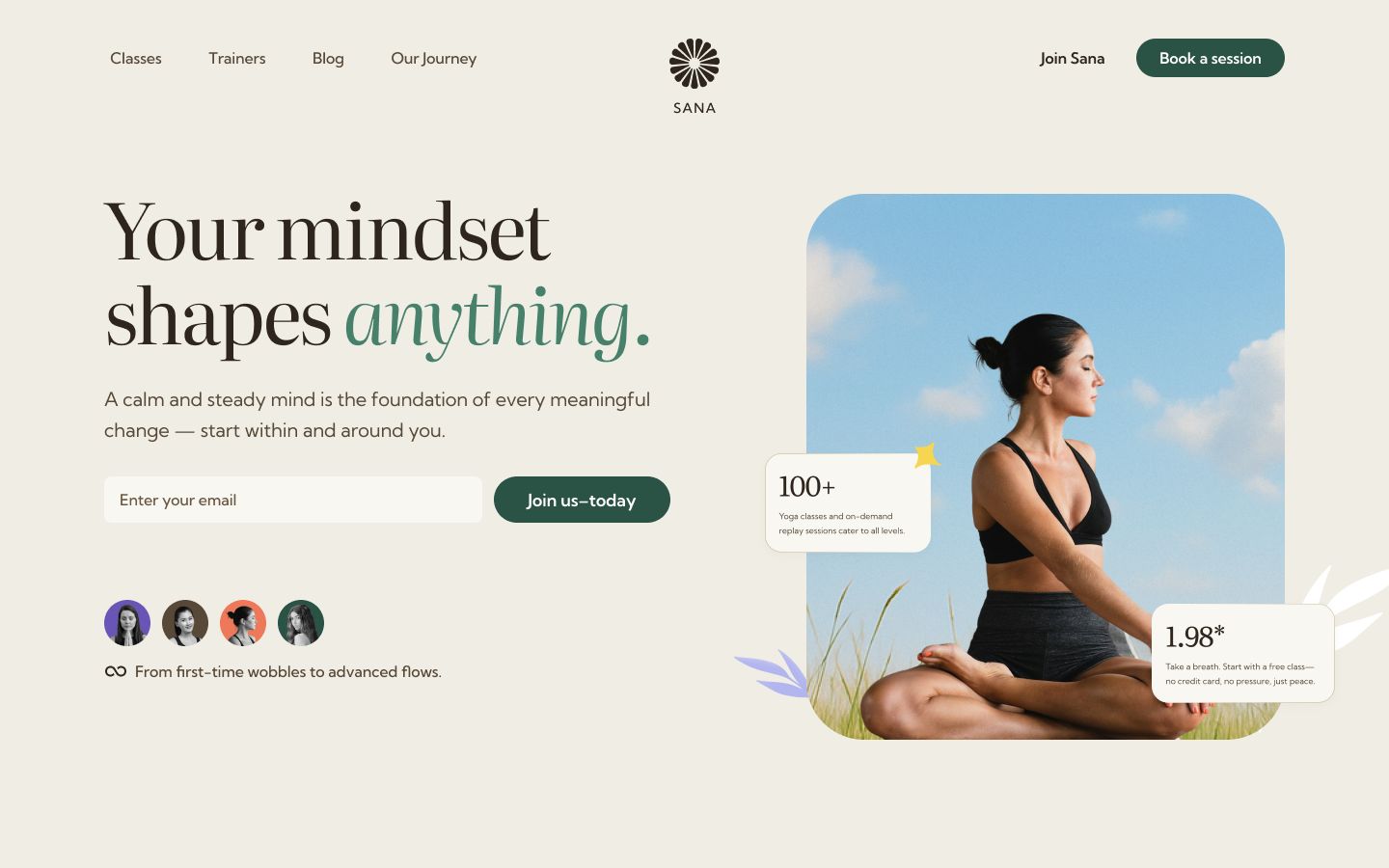 Header with image on right and CTA – UI component for Framer, Figma & Webflow