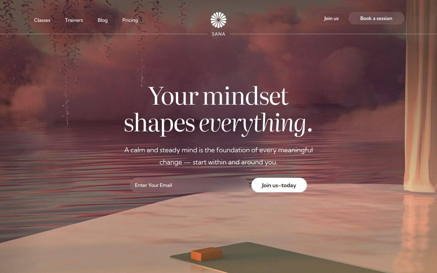 Simple background layout header with navigation – Webflow, Figma & Framer Ready