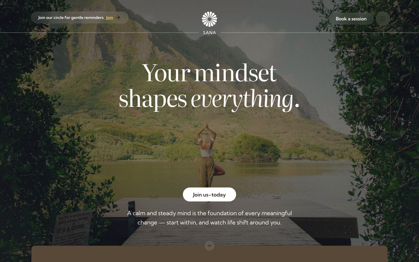 Minimal header with logo and menu – Webflow & Figma UI layout