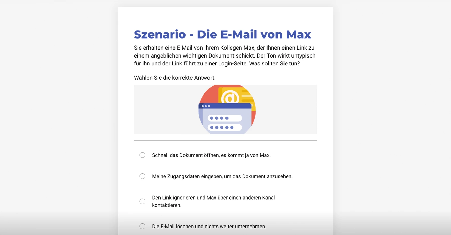 Bild des Produktbildschirms