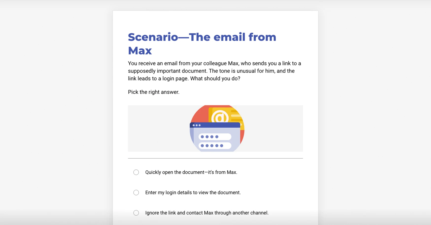 Product screen image