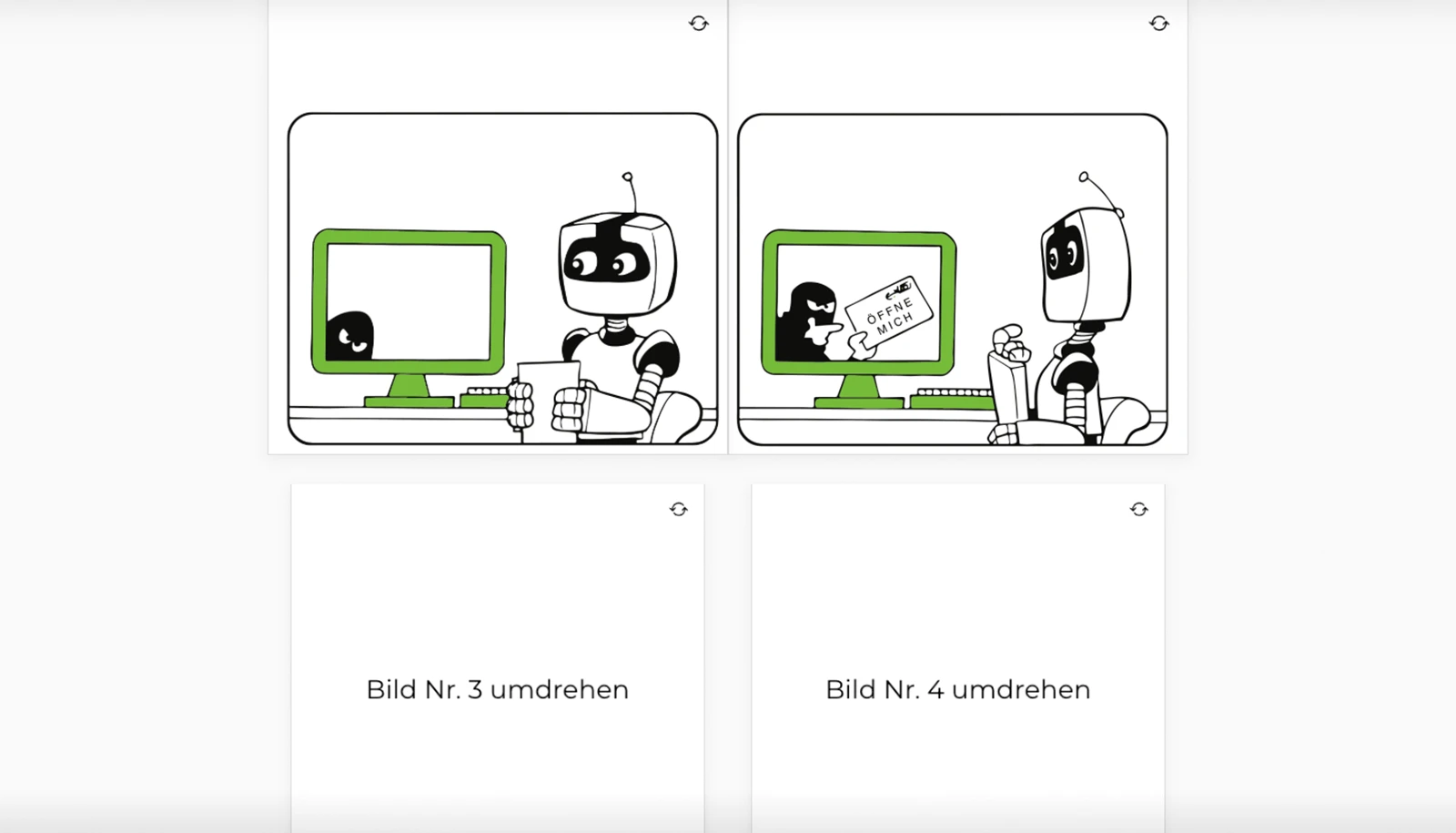 Beispielbild des Cartoon-Microlearnings