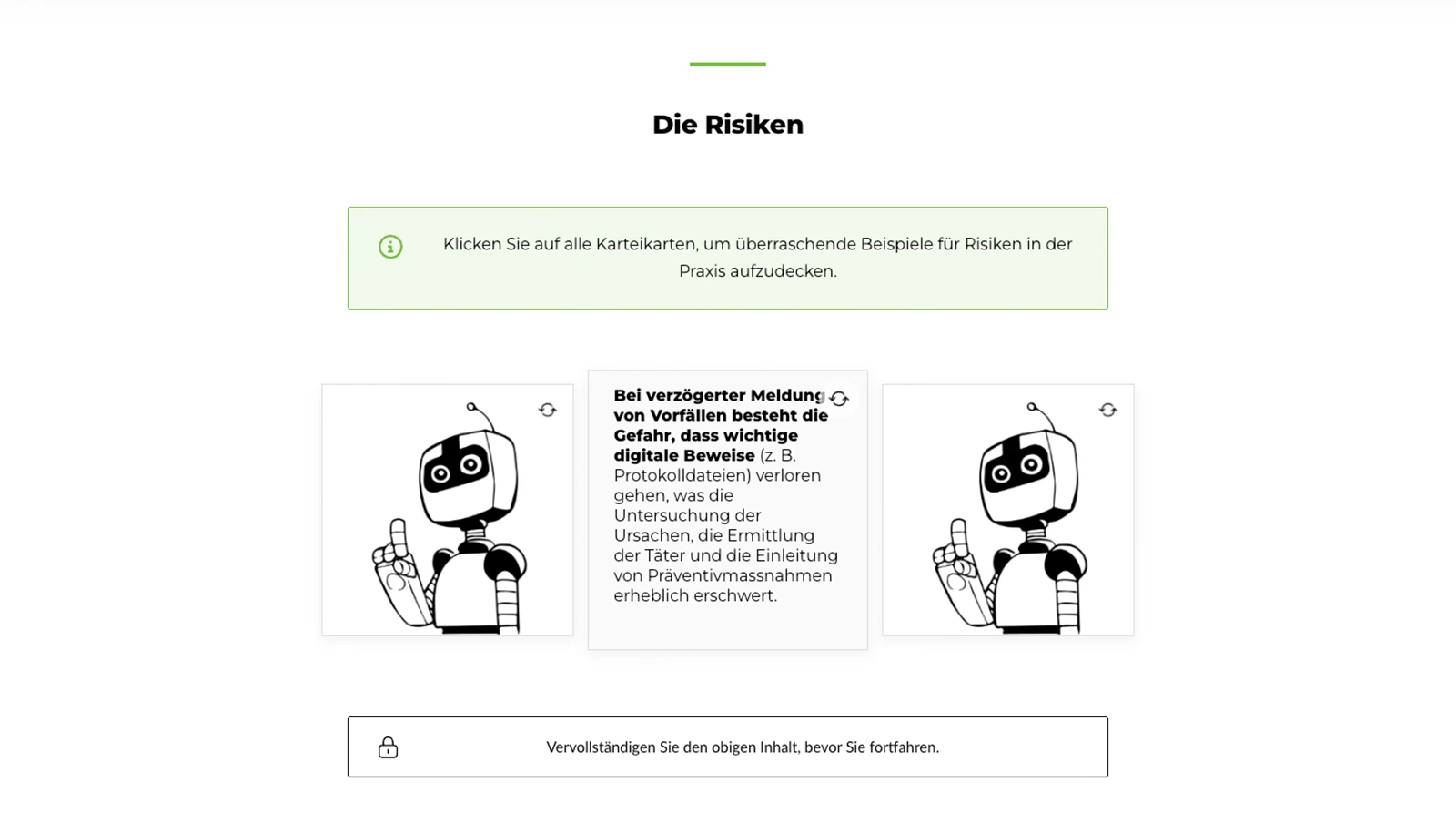 Beispielbild des Cartoon-Microlearnings