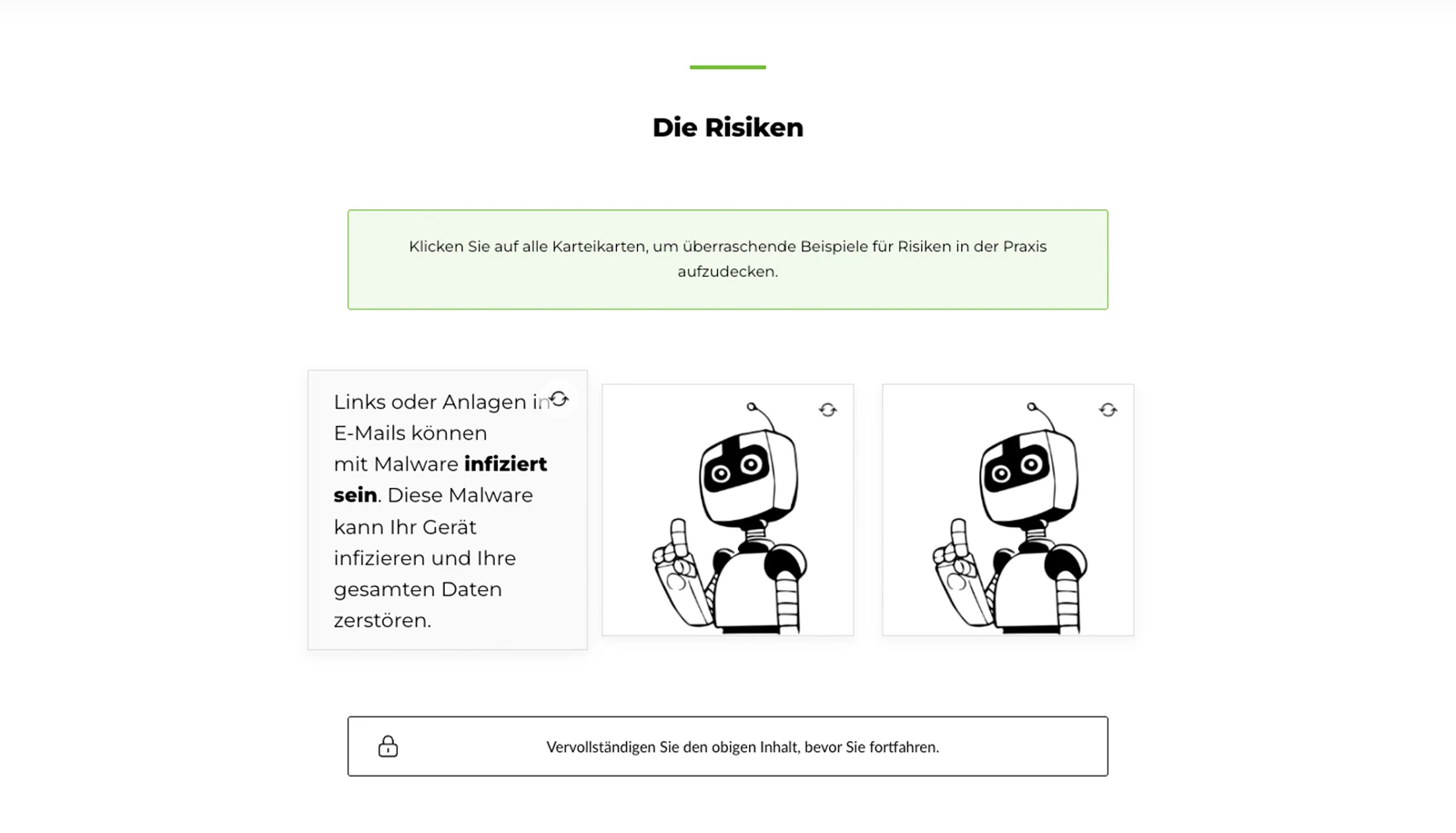 Beispielbild des Cartoon-Microlearnings