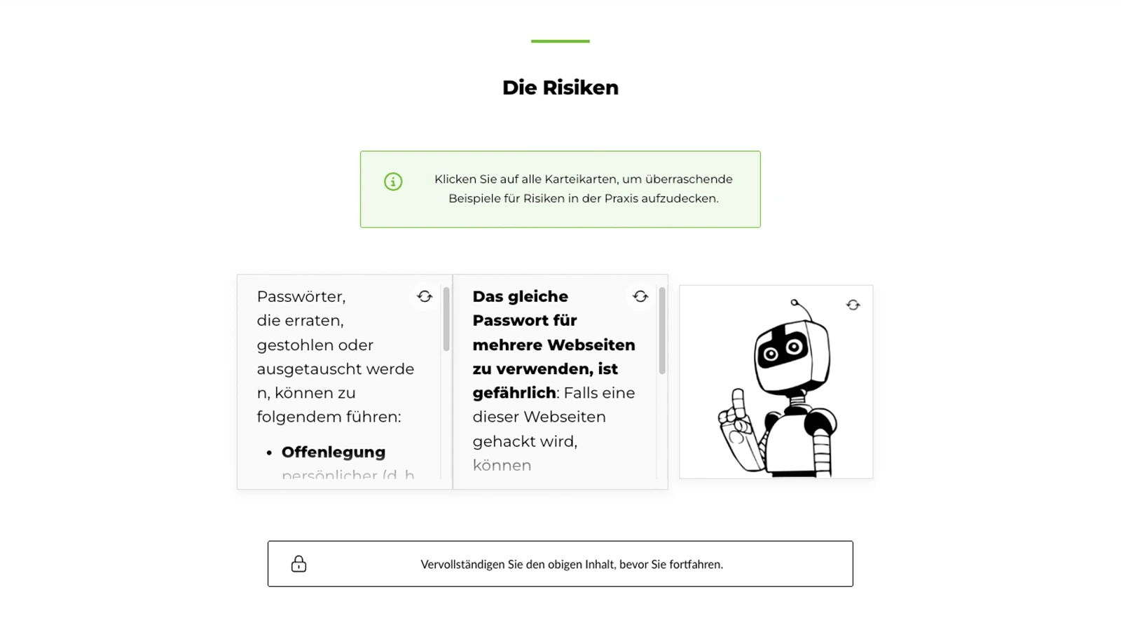 Beispielbild des Cartoon-Microlearnings