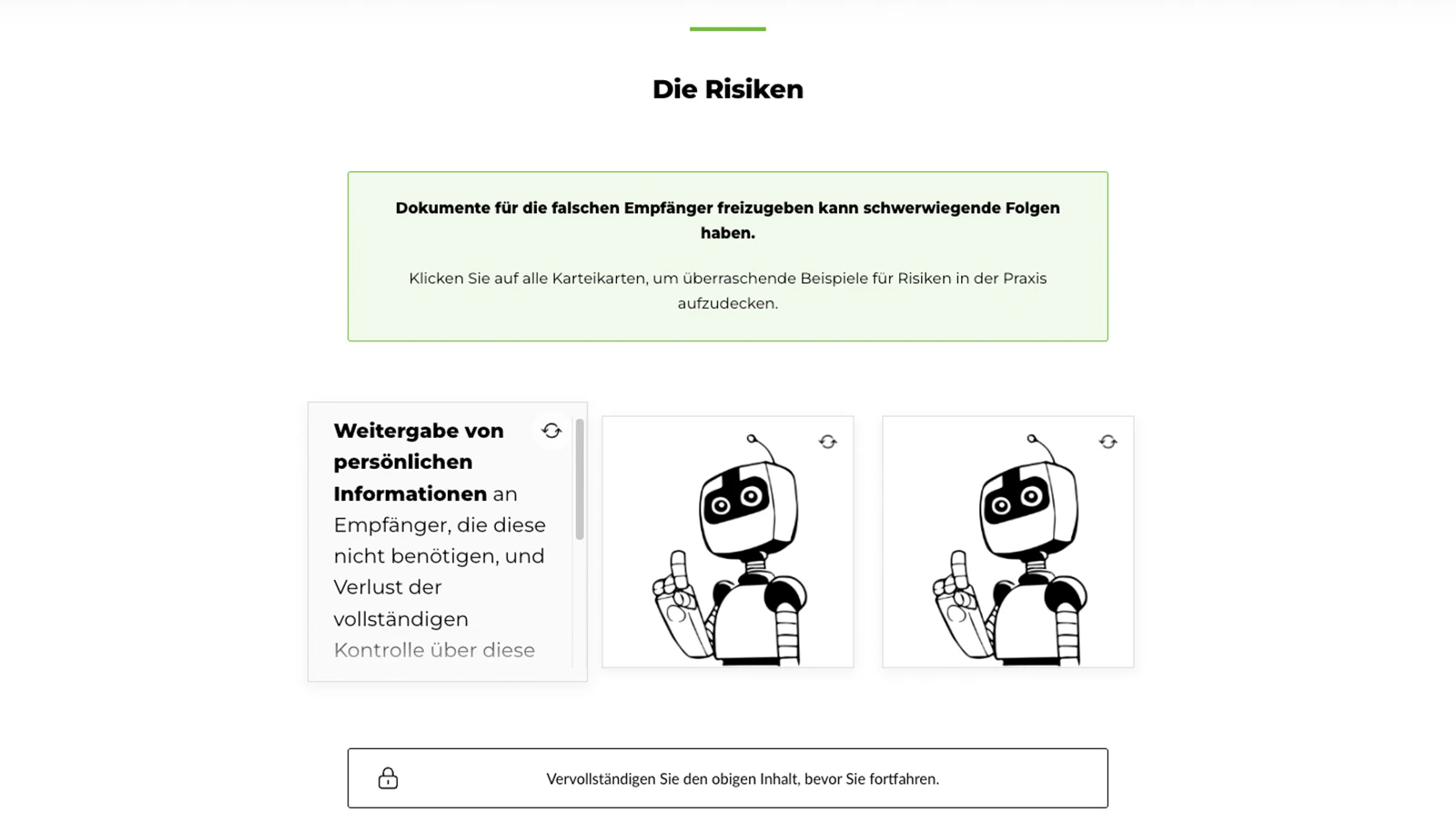 Beispielbild des Cartoon-Microlearnings
