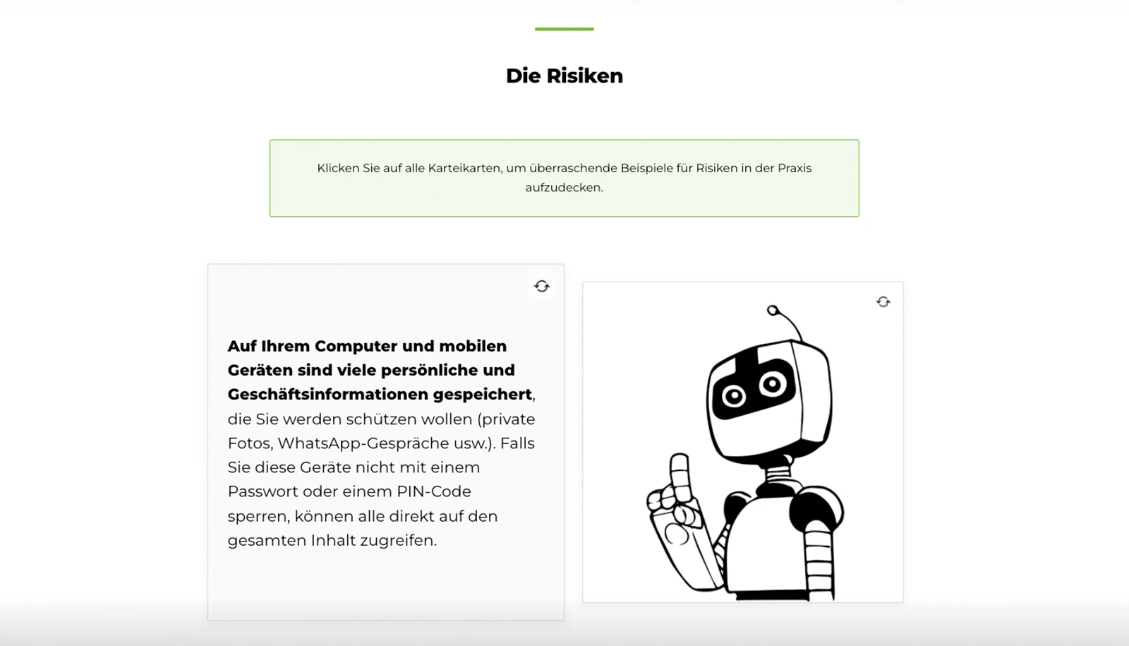 Beispielbild des Cartoon-Microlearnings