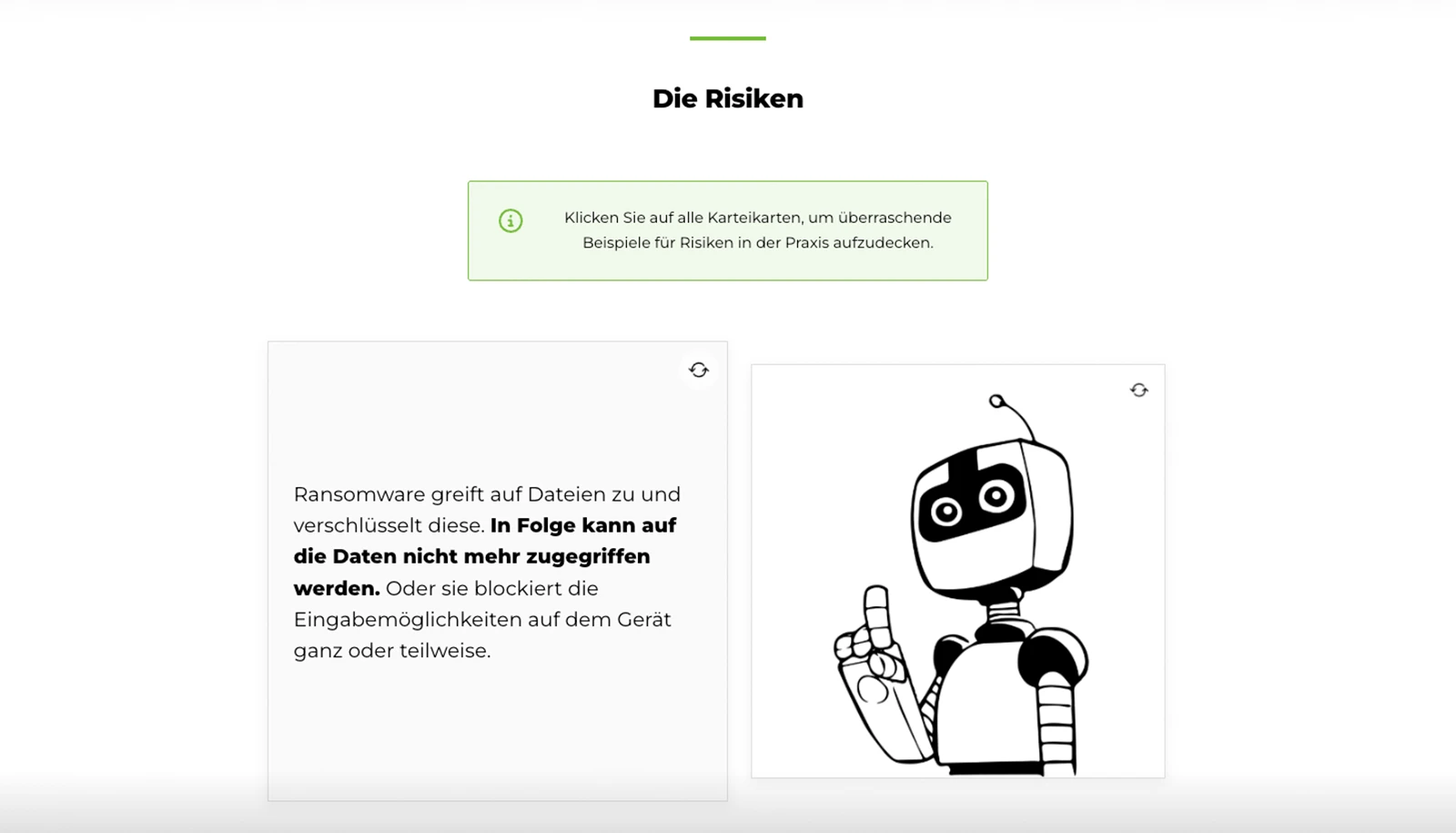 Beispielbild des Cartoon-Microlearnings