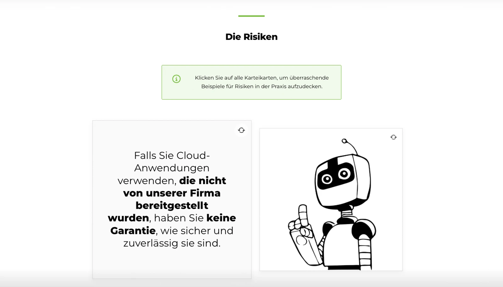 Beispielbild des Cartoon-Microlearnings
