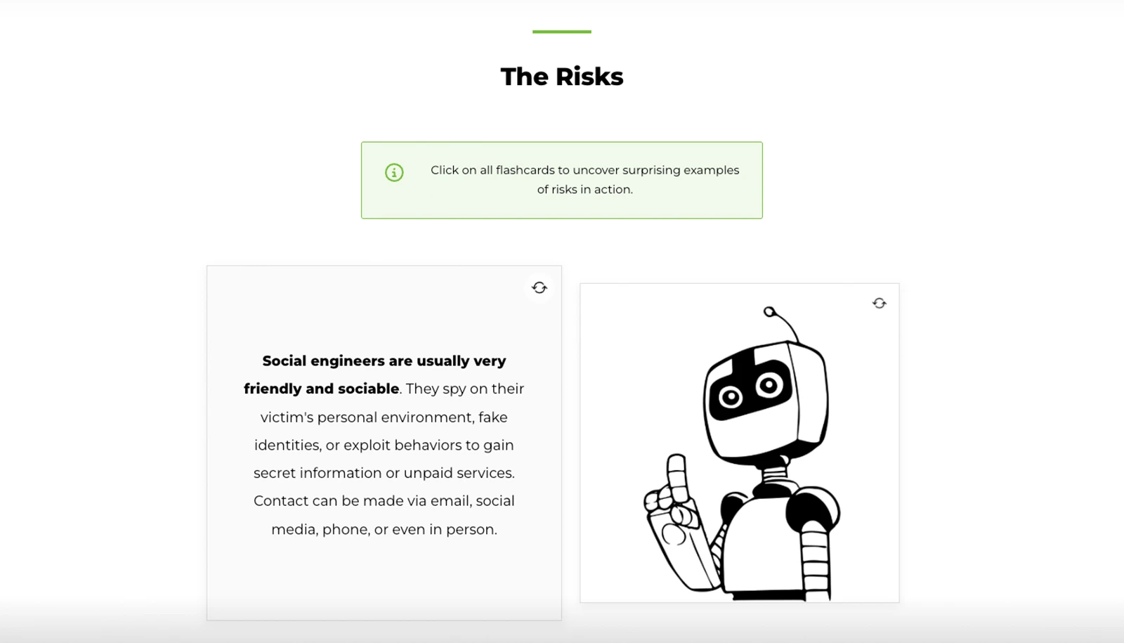 Example image of cartoon microlearning