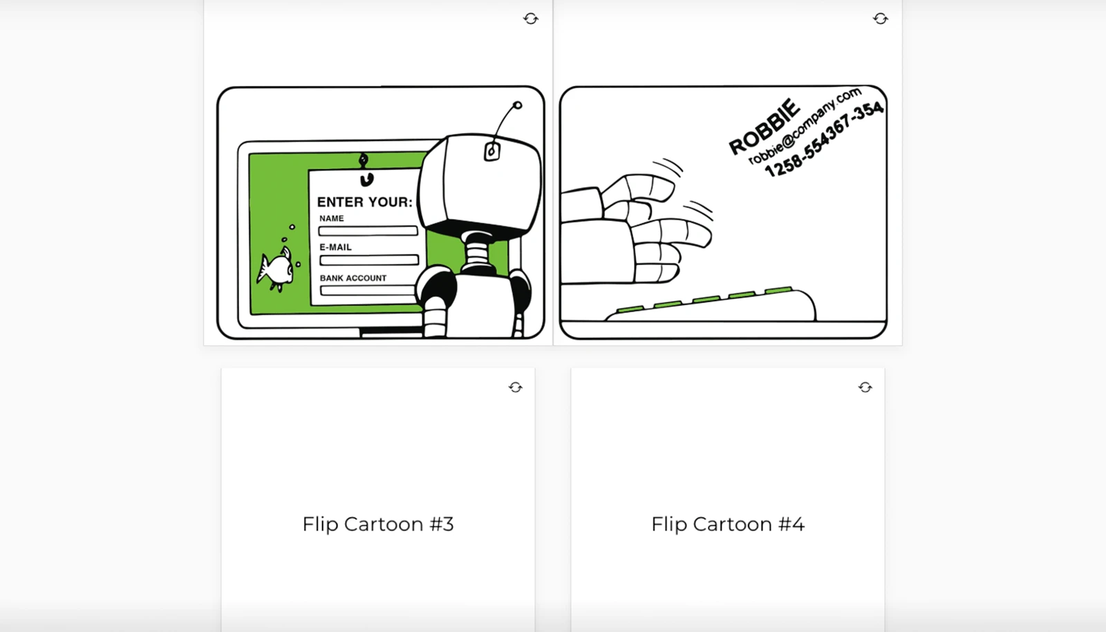 Example image of cartoon microlearning