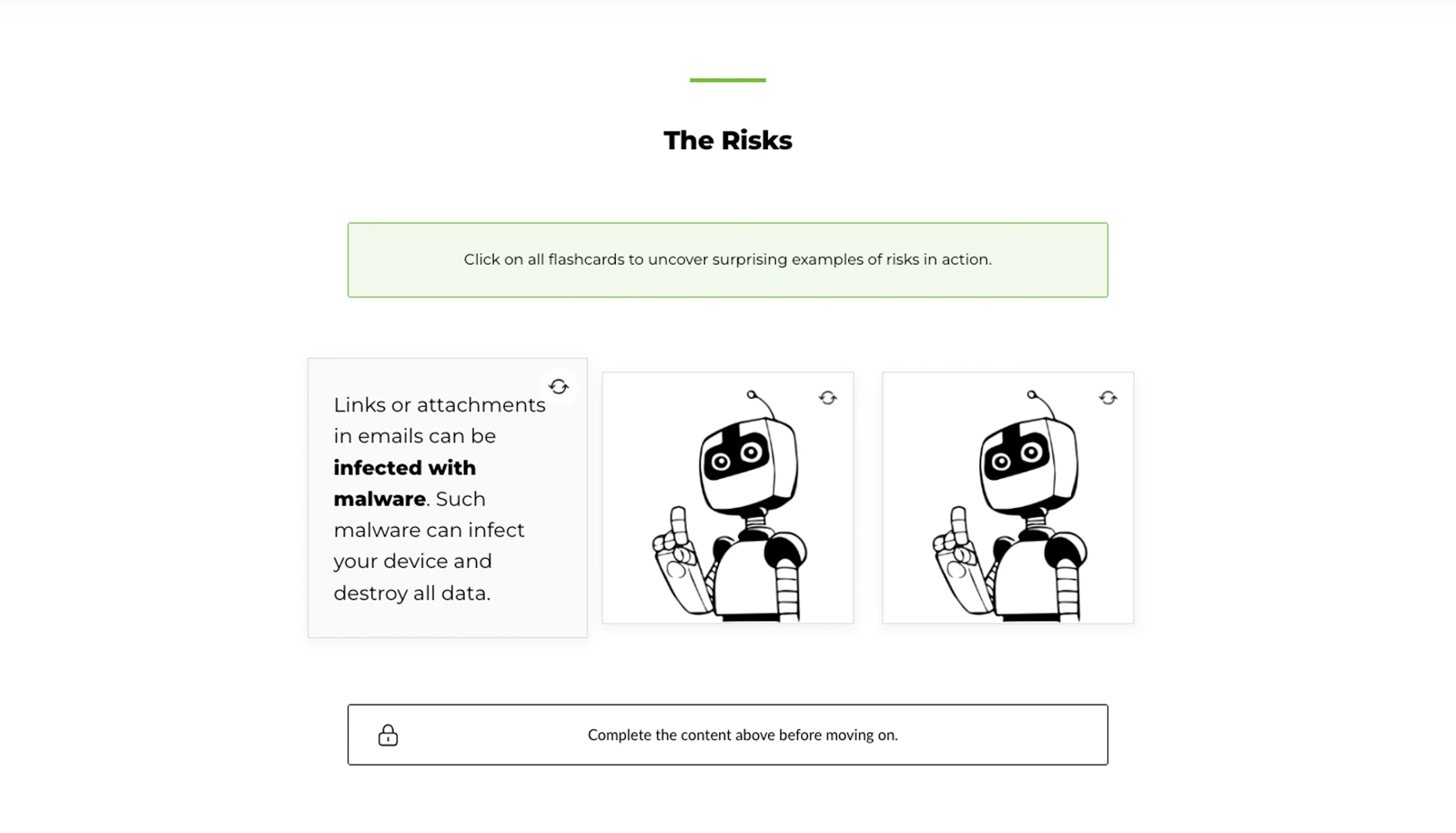 Example image of cartoon microlearning