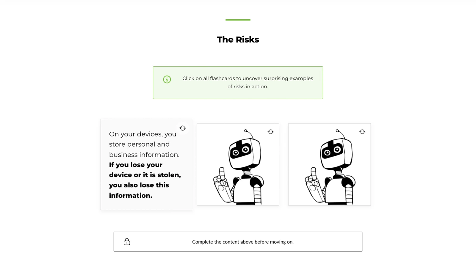 Example image of cartoon microlearning