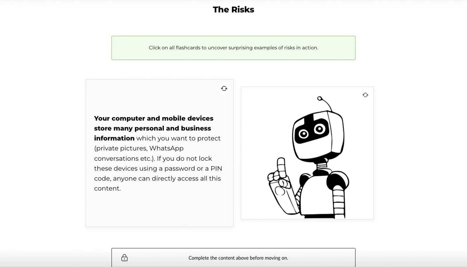 Example image of cartoon microlearning