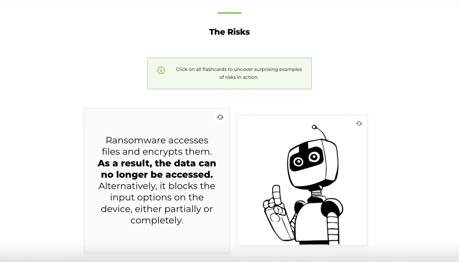 Example image of cartoon microlearning