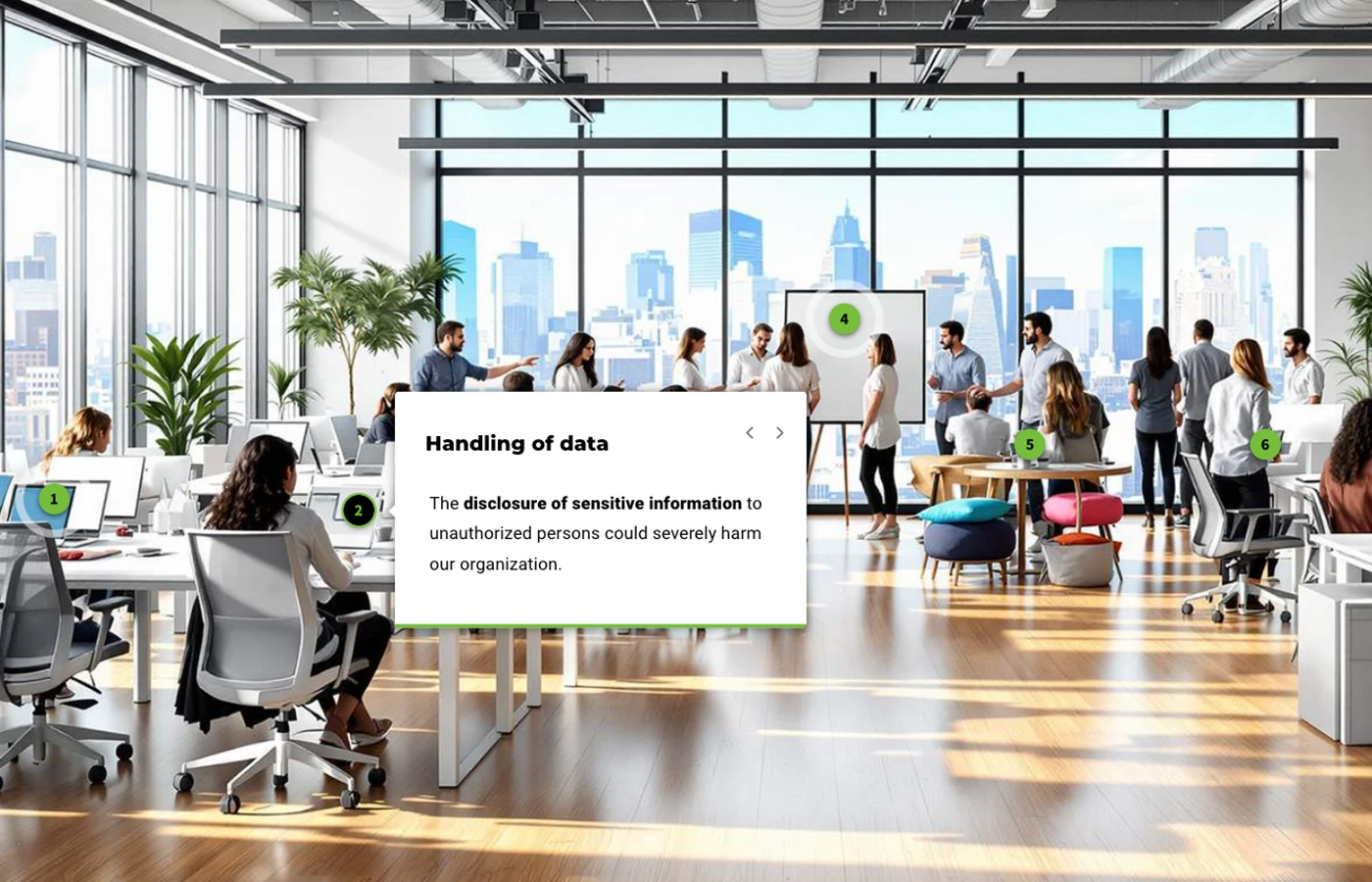 A screenshot illustrating the corresponding e-learning course.