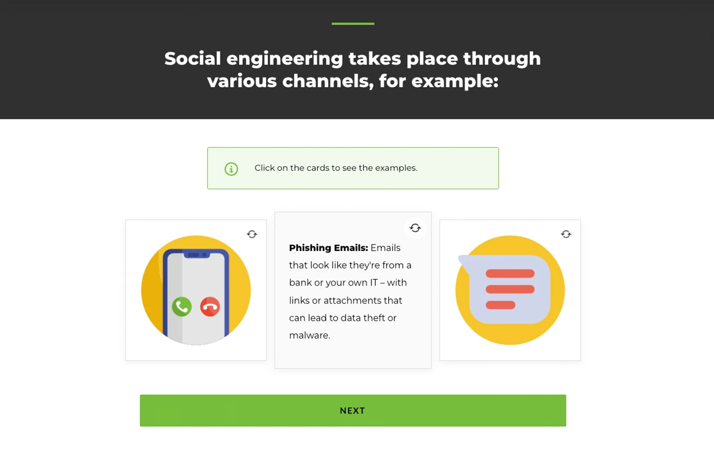 A screenshot illustrating the corresponding e-learning course.