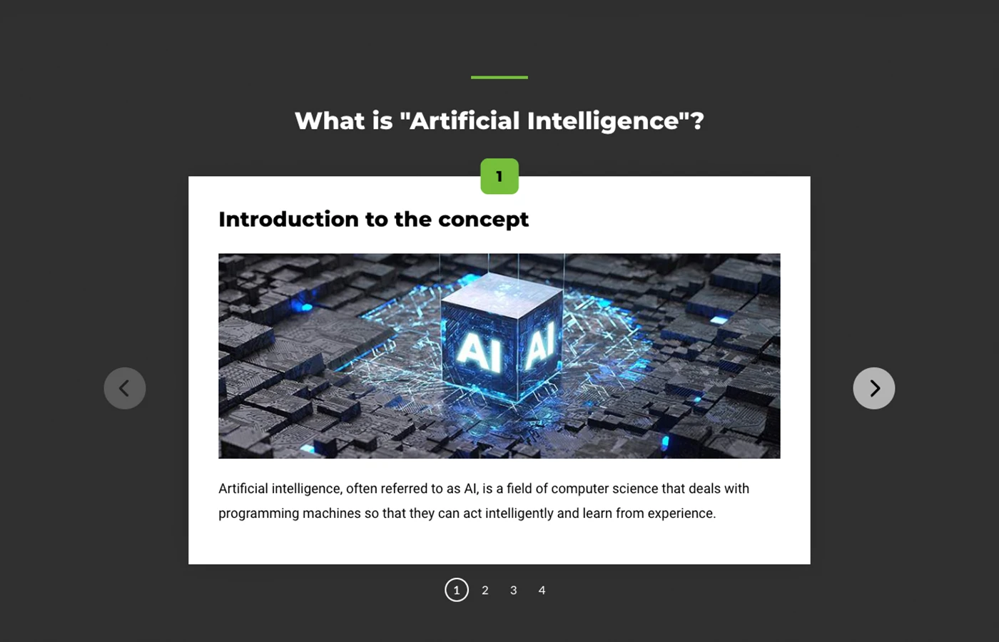 Image of a text passage from Microlearning. Introduction to the term.
