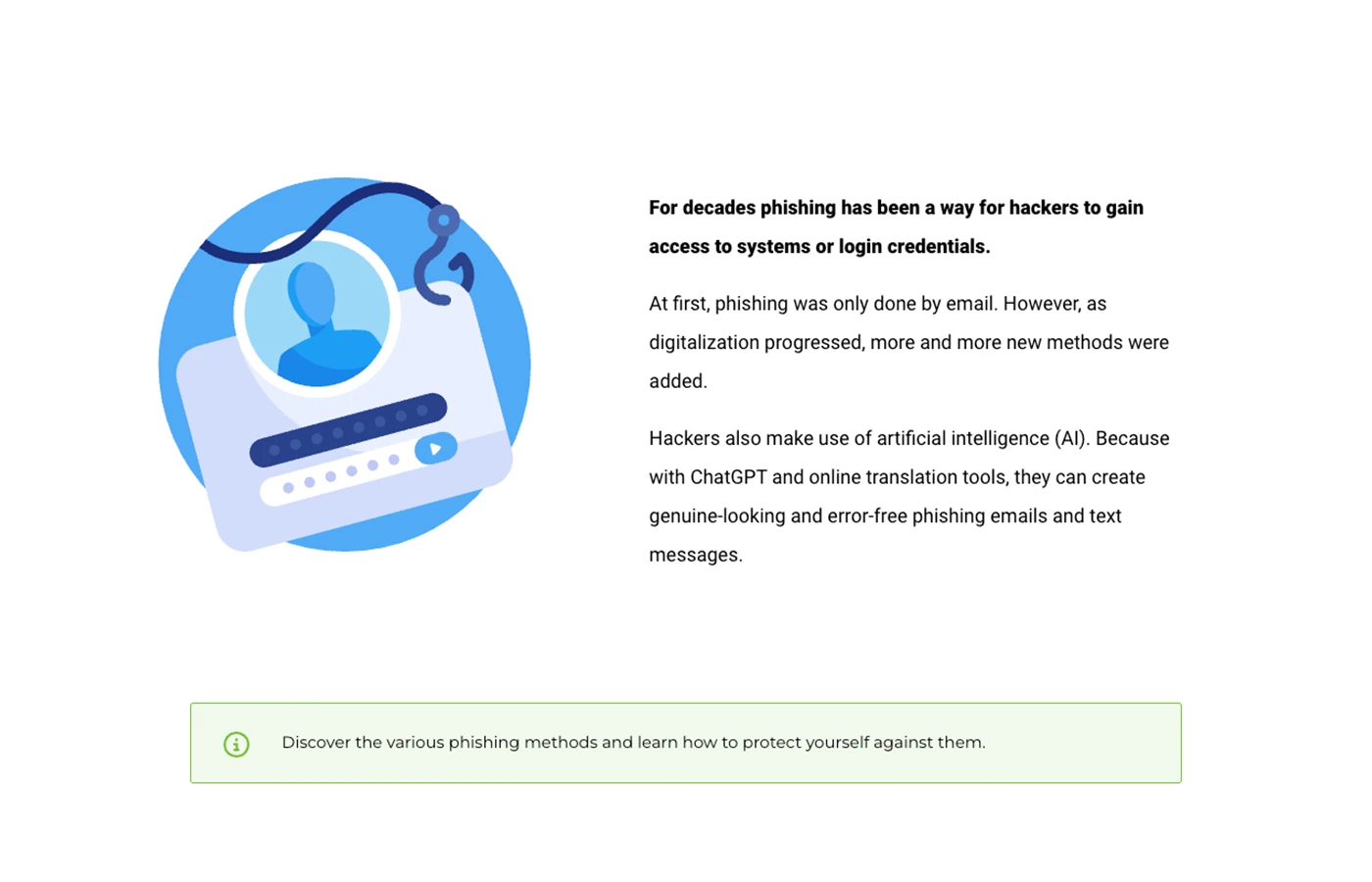 Image of a text passage from Microlearning on the topic of DeepFake.